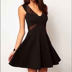 Skater Dress with Mesh Details NWOT